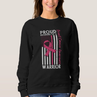Proud Husband Of A Warrior Breast Cancer Awareness T Shirt