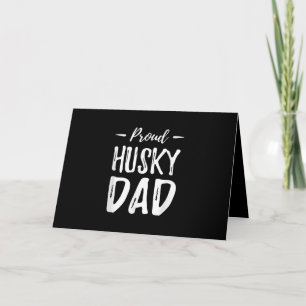 Proud Husky Hund Pappa Rolig hund Älskare Gift I Kort