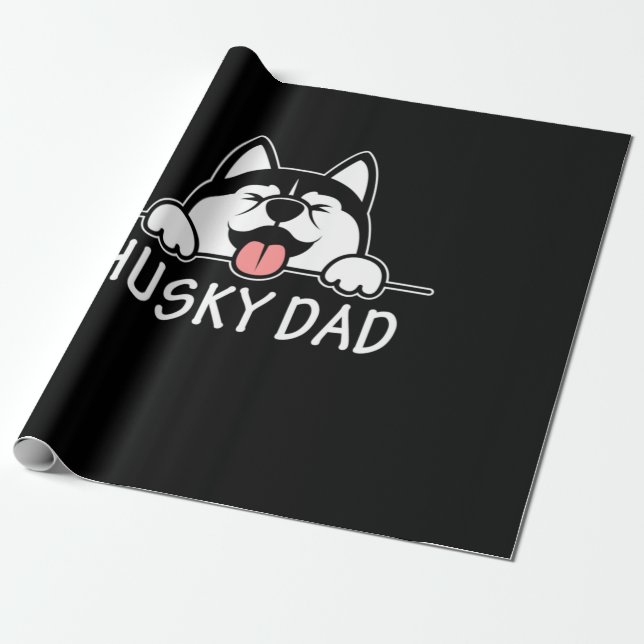 Proud Husky Hund Presentpapper (Utrullad)