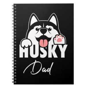 Proud Husky Siberian Pappa Anteckningsbok