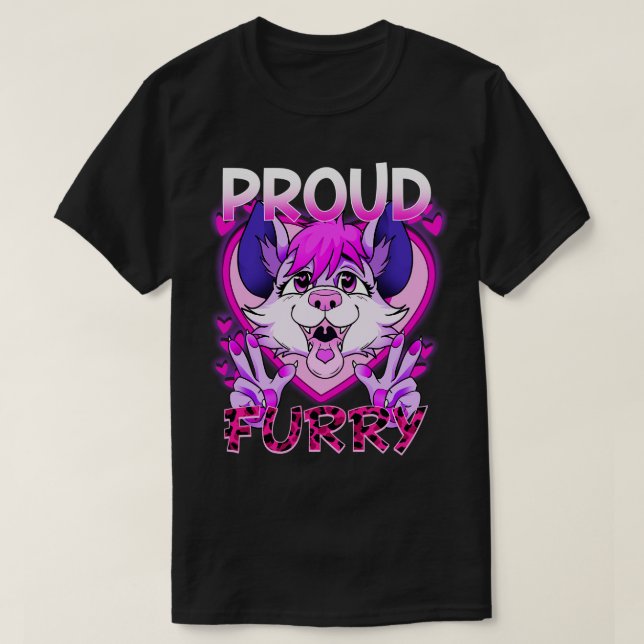 Proud I Hårig Cosplay Fandom 7 T Shirt (Design framsida)