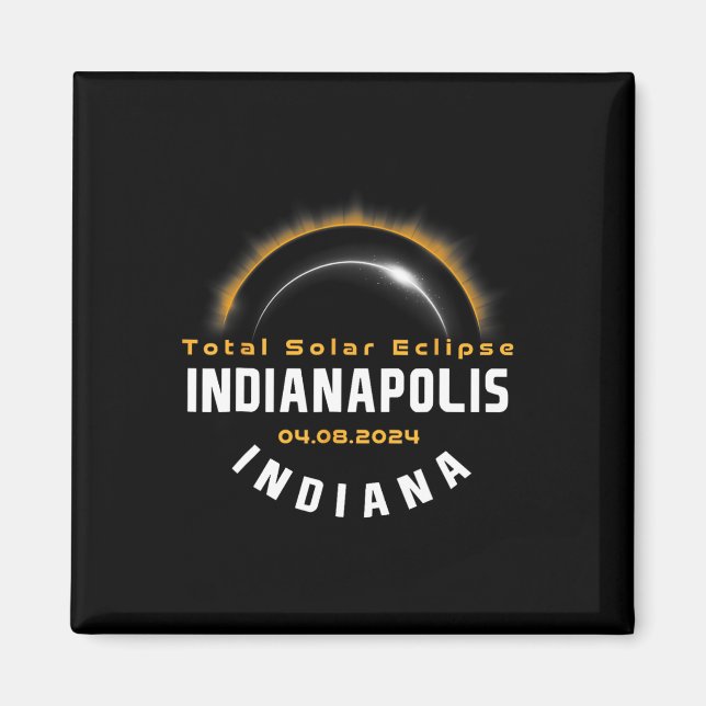 Proud Indianapolis Indiana Total Solar Eclipse 202 Magnet (Framsidan)