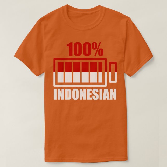 Proud Indonesia Gift Flagga Indonesia T Shirt (Design framsida)
