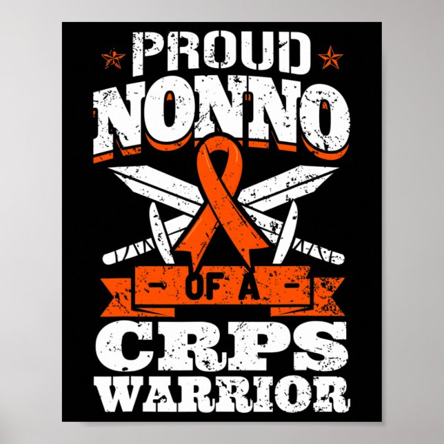 Proud Inte ett CRPS-Warrior RSD-medvetandegöringsb Poster (Framsidan)