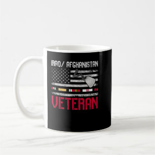 Proud Irak Afghanistan Veteran Flagga U.S. Patriot Kaffemugg
