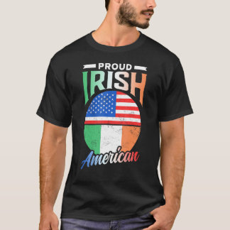 Proud Irish Roots Ireland Famils USA A T Shirt