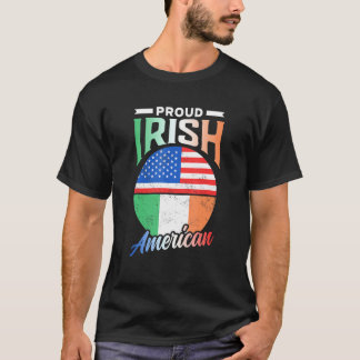 Proud Irish Roots Ireland Famils USA A T Shirt