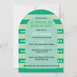Proud & Irish St Patrick LGBTQ+ Bachelor Party Inbjudningar