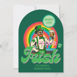 Proud & Irish St Patrick LGBTQ+ Bachelor Party Inbjudningar