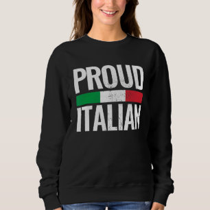 Proud Italia Italia Vintage Italien Flagga T Shirt