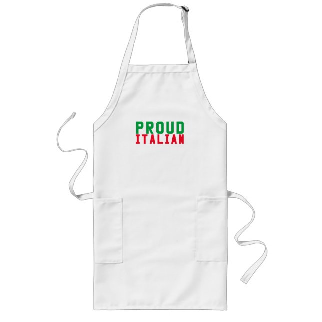 Proud Italiano Långt Förkläde (Framsidan)