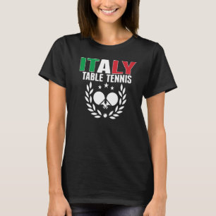 Proud Italien Bord Tennis Italienska Ping Pong Sup T Shirt