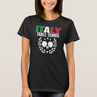 Proud Italien Bord Tennis Italienska Ping Pong Sup T Shirt
