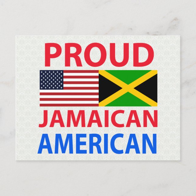 Proud Jamaican American Vykort (Framsida)