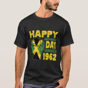Proud Jamaican Lycklig Independence day Jamaica 19 T Shirt