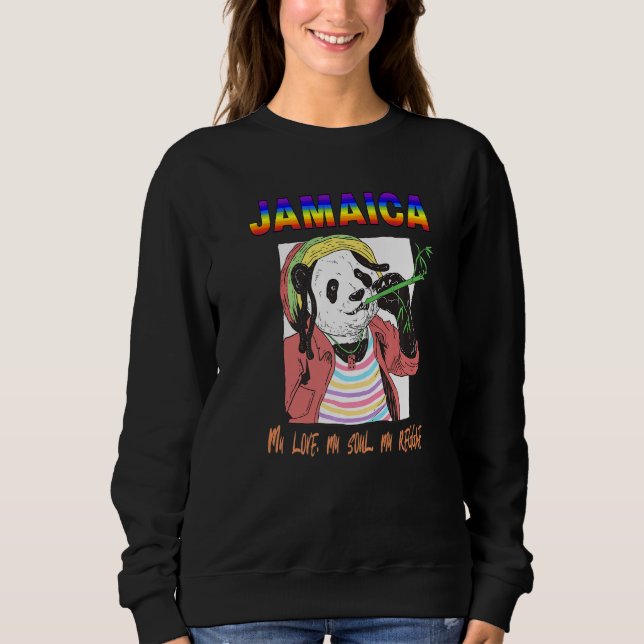 Proud Jamaican Reggae Caribbean Music Jamaica T Shirt (Framsida)