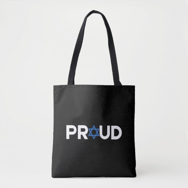 Proud Jewish Hebrew Helgdag Proud Jew Religiösa Tygkasse (Framsida)