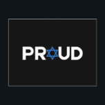 Proud Jewish Hebrew Helgdag Proud Jew Religiösa Vykort<br><div class="desc">Proud Jewish Hebrew Helgdag Proud Jew Religiösa</div>
