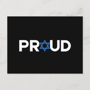 Proud Jewish Hebrew Helgdag Proud Jew Religiösa Vykort