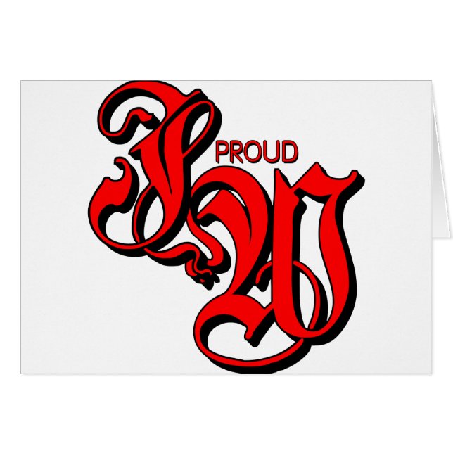 Proud JW Jehovahs Witness Hälsningskort (Framsidan Horizontal)