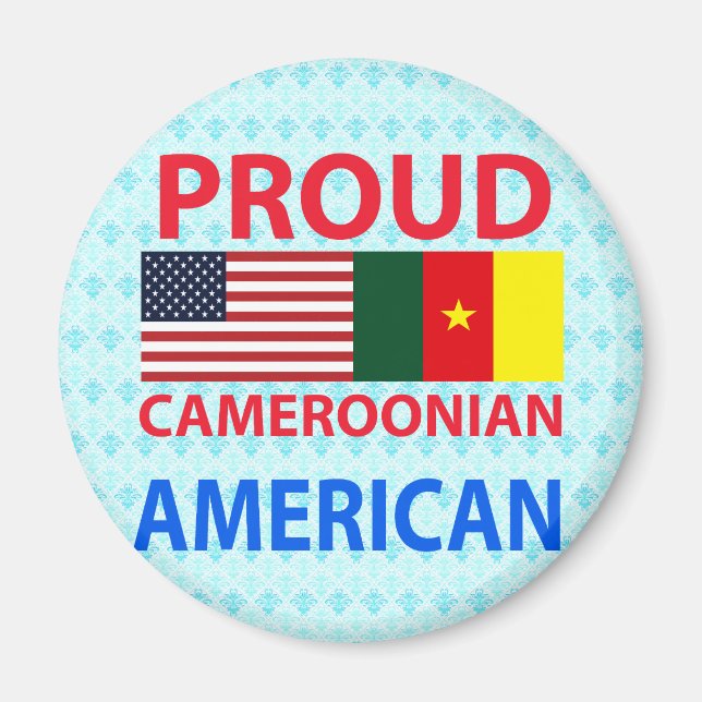 Proud Kamerun American Magnet (Framsidan)
