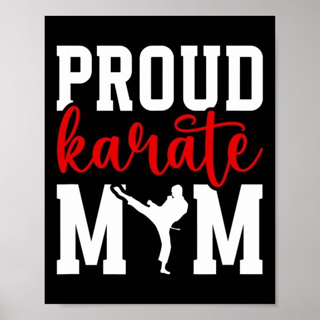 Proud Karate Mamma Karate Mor Karate Mamma Poster (Framsidan)
