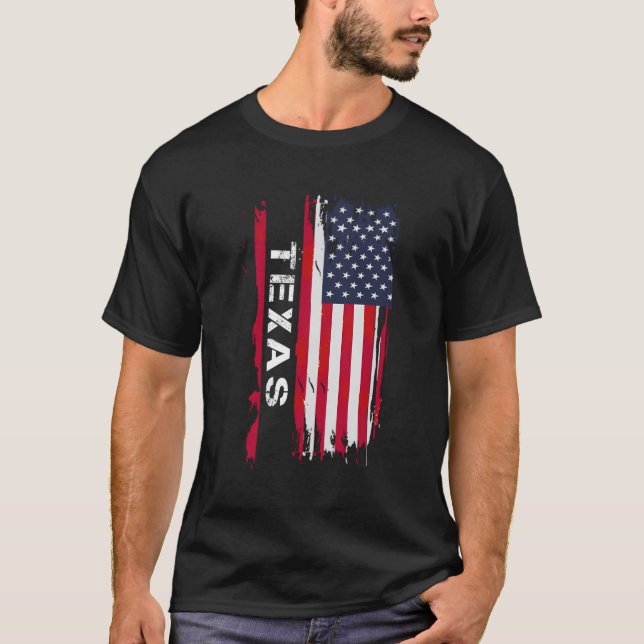 Proud Kärlek Texas Usa T Shirt (Framsida)