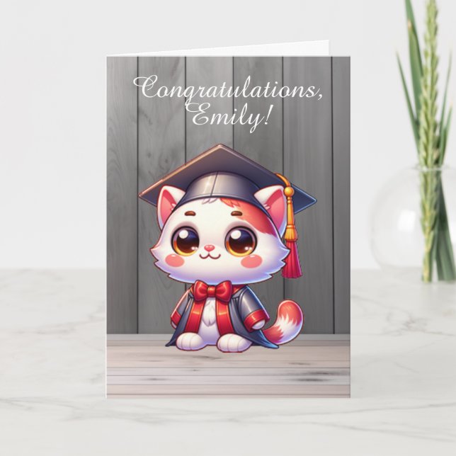 Proud Kattunge-kort för Studenten Grattiss Helgkort (Framsida)