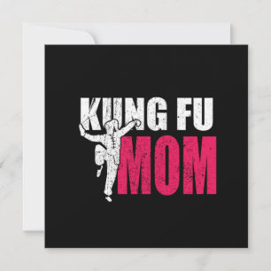 Proud Kung fu Mamma Martial Arts Fighter Mor Gift Inbjudningar