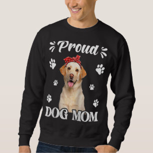 Proud Labrador Hund Mamma Puppy Mors dag Lång Ärmad Tröja