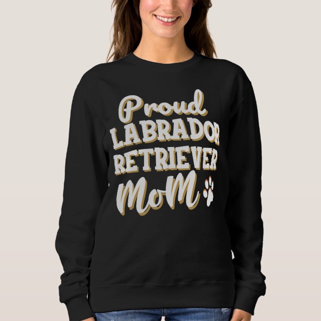 Proud Labrador Retriever Mamma T Shirt (Framsida)