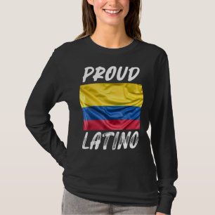 Proud Latino Hispanic Heritage Month Columbia flag T Shirt
