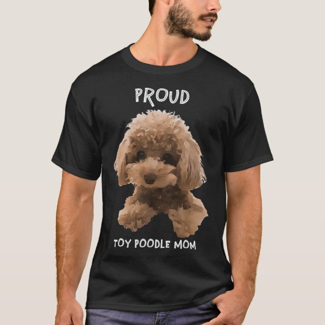 Proud Leksak Pudel Mamma T Shirt (Framsida)