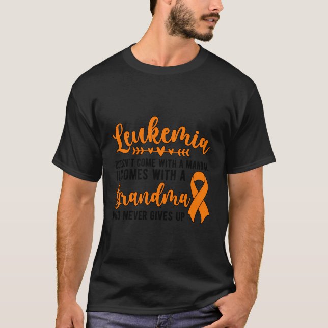 Proud Leukemi Grandma of a Leukemia Warrior Grand T Shirt (Framsida)