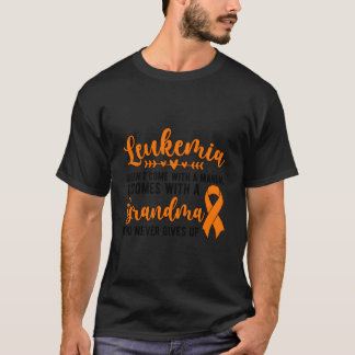 Proud Leukemia Grandma Of A Leukemia Warrior Grand T Shirt