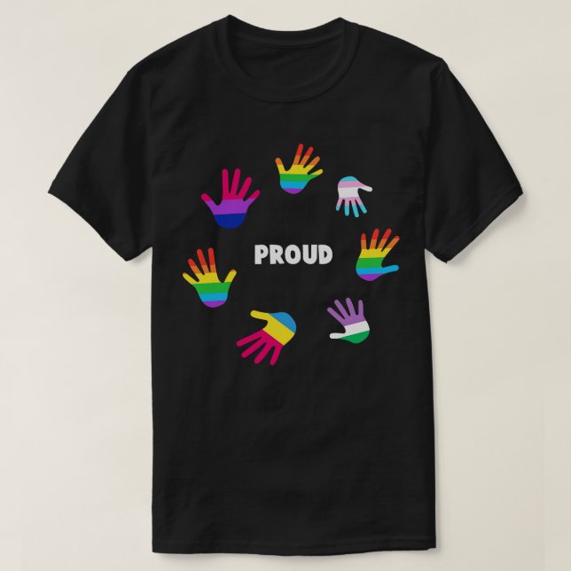 Proud LGBT Gay pride Tee LGBTQ Supporter Prift (Design framsida)