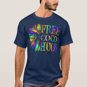 Proud LGBTQ Free Coco Hugs LGBT Pride Månad solflo T Shirt