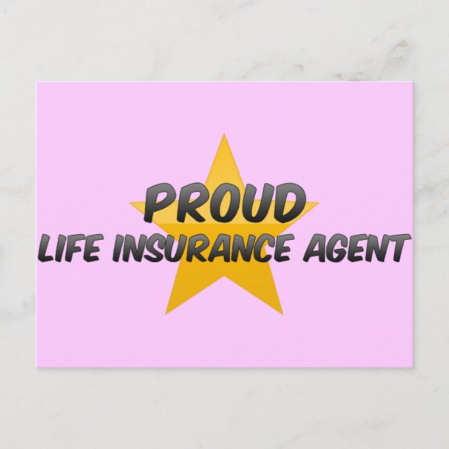 Proud Life Insurance Agent Vykort (Framsida)