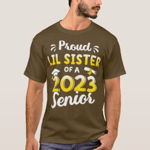 Proud lil syster i studenten-klass 2023 gra t shirt