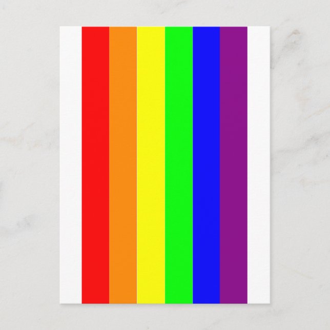 Proud Loud Rainbow Fine Art Poster Vykort (Framsida)
