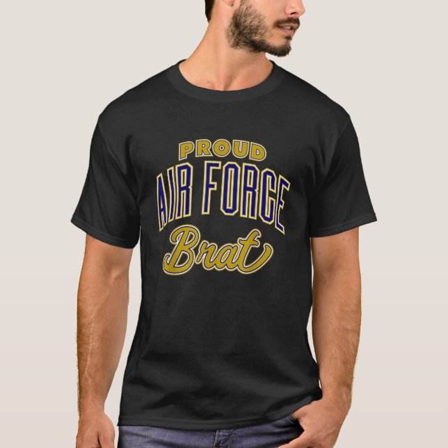 Proud Luft Force Brat T Shirt (Framsida)