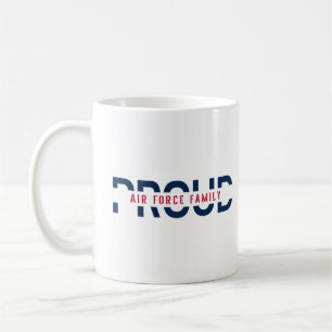 Proud Luft Force Family för manar Women and Childr Kaffemugg