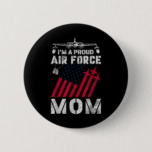 Proud Luft Force Mamma militärarmé US Luft Force F Knapp
