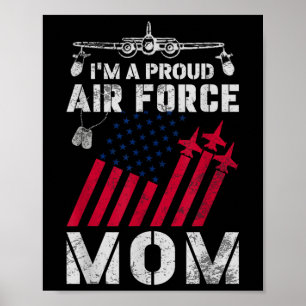 Proud Luft Force Mamma militärarmé US Luft Force F Poster