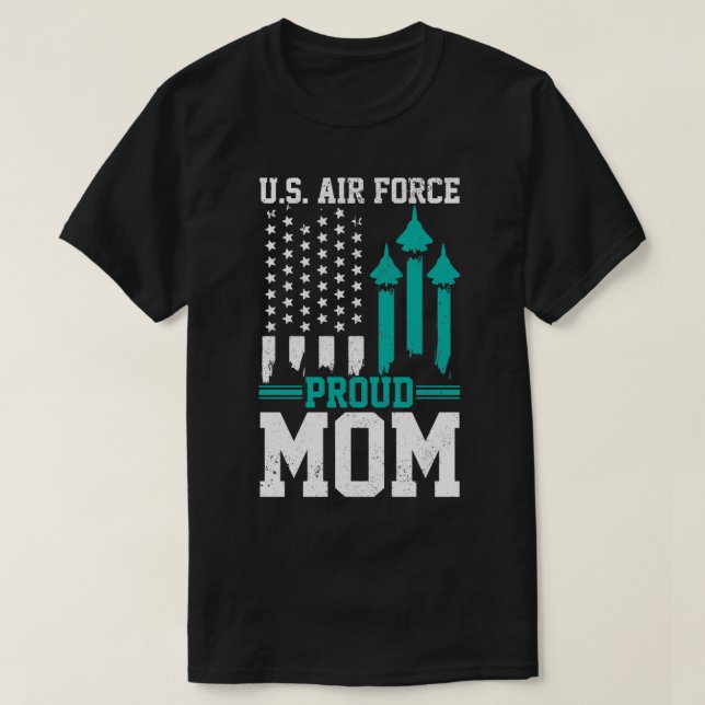 Proud Luft Force Mamma USAF U T Shirt (Design framsida)