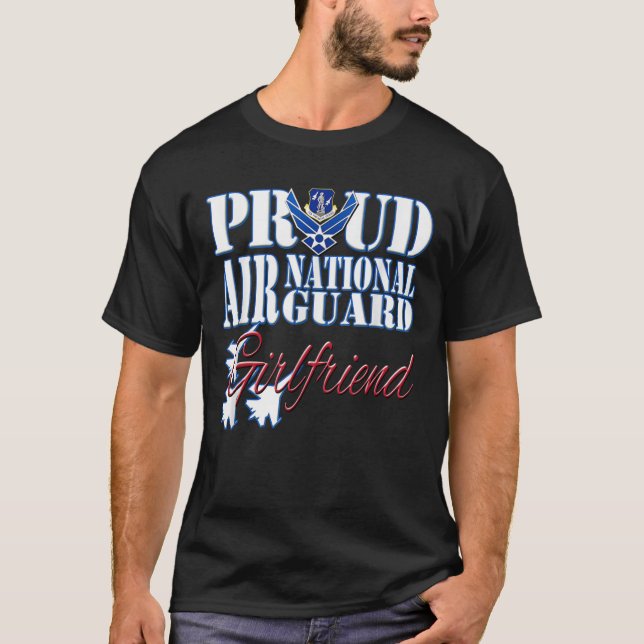 Proud Luft National Guard Girlkompis Shirt Luft Fo T Shirt (Framsida)