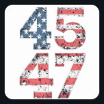 Proud Maga 47:e Trump Won Inaguration Day Fyrkantigt Klistermärke<br><div class="desc">Trump Won,  Val 2024,  trumpovance,  christmas,  julafton,  presentfödelsedag,  president,  47:e,  maga,  trump,  inagurationsdag,  inaguration,  president, </div>