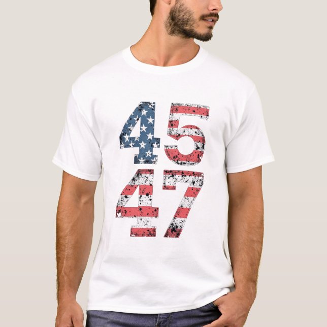 Proud Maga 47:e Trump Won Inaguration Day T Shirt (Framsida)