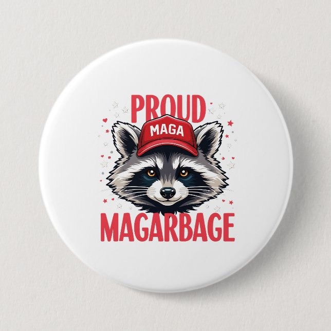 Proud MAGA Sopor för trumpanhängare Knapp (Framsida)