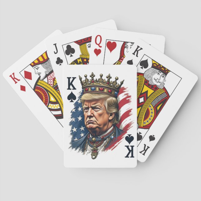 Proud Maga Trump Vance American Inauguration Day Casinokort (Baksidan)